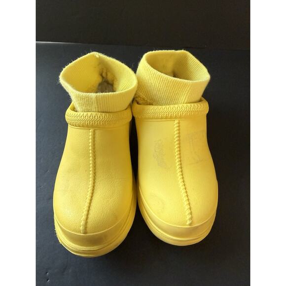 Ugg Womens Tasman X Canary Yellow Shoes Rain Boots Waterproof Removable Insole 7 - Picture 2 of 13